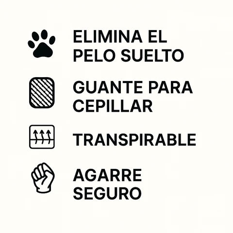 Guante quitapelos para mascotas - 2x1 + Gratis cepillo