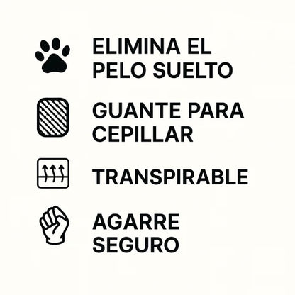 Guante quitapelos para mascotas - 2x1 + Gratis cepillo